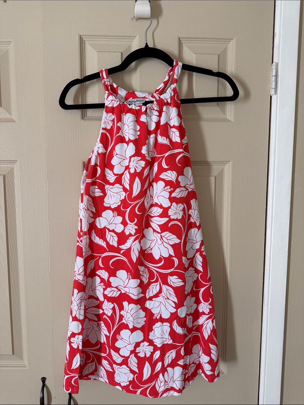 Tommy bahama nwt small Coral NOT White Floral Halter swim dress with shorts